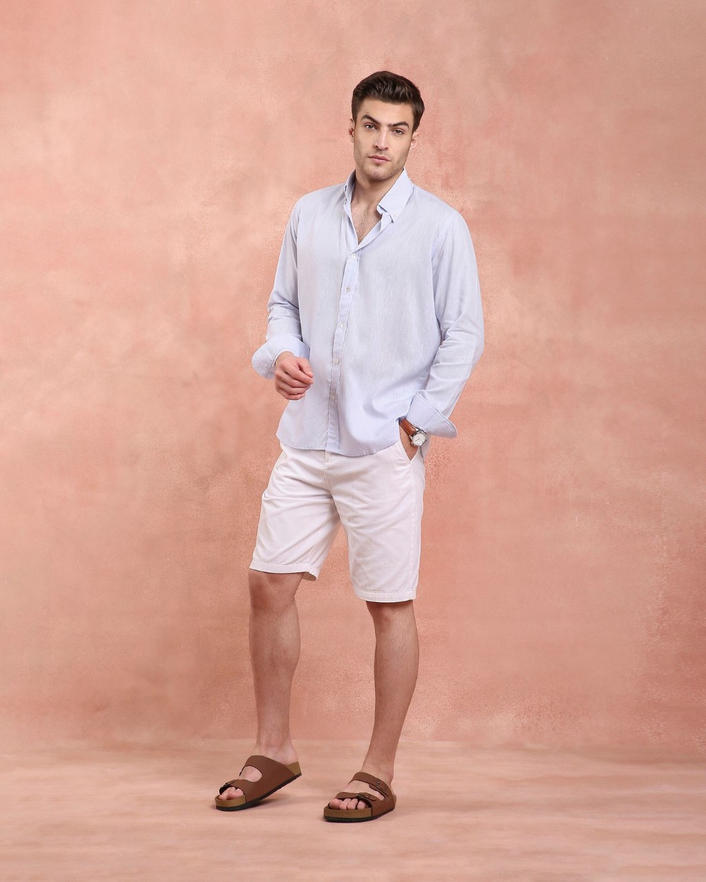 Blue Linen Shirt