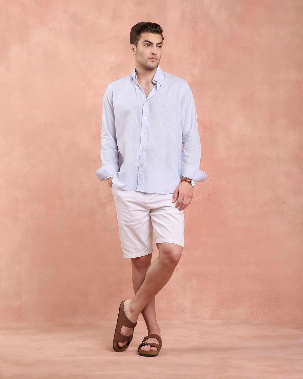 Blue Linen Shirt
