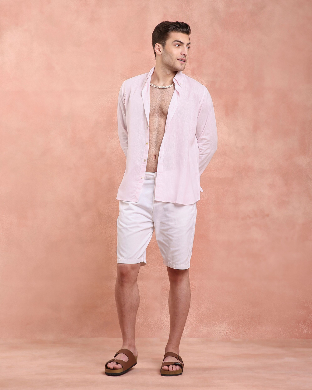 Pink Linen Shirt