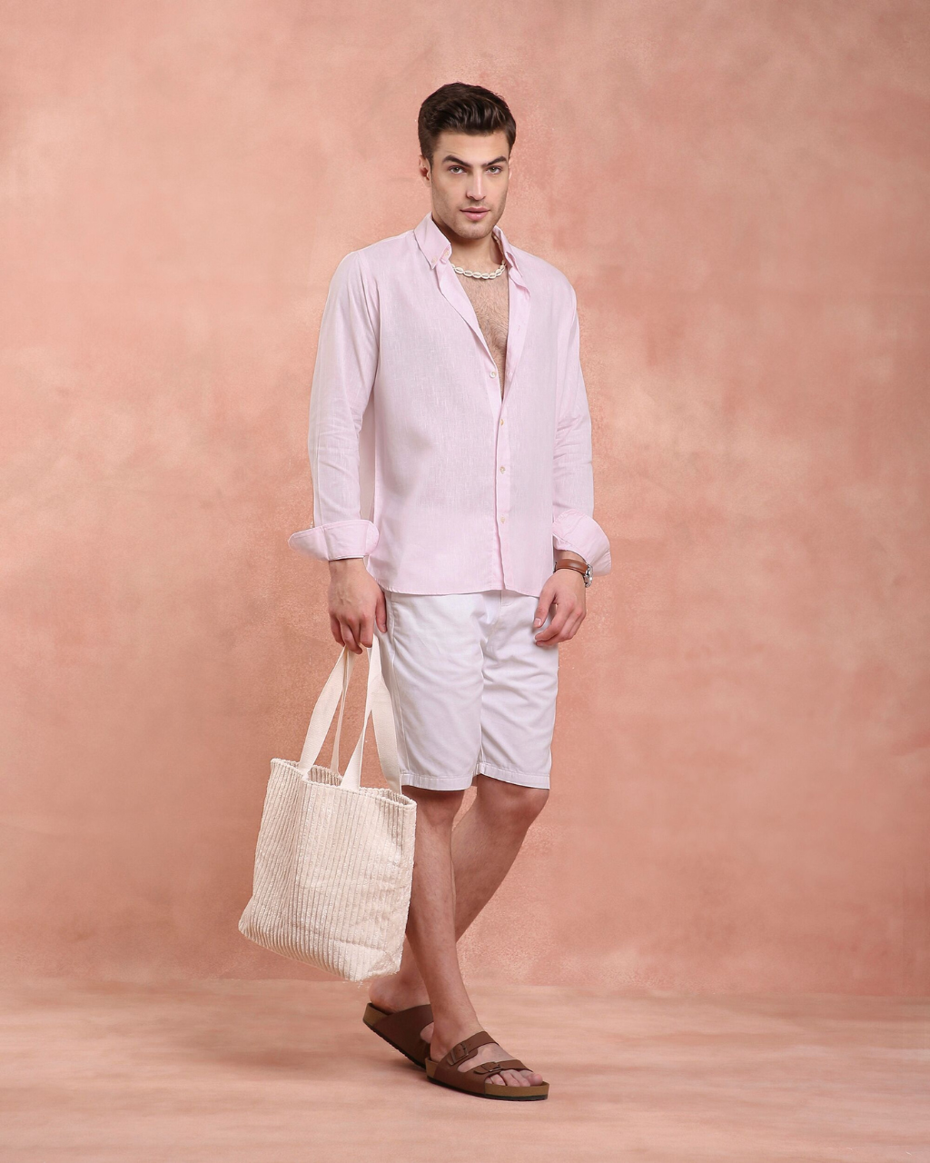 Pink Linen Shirt