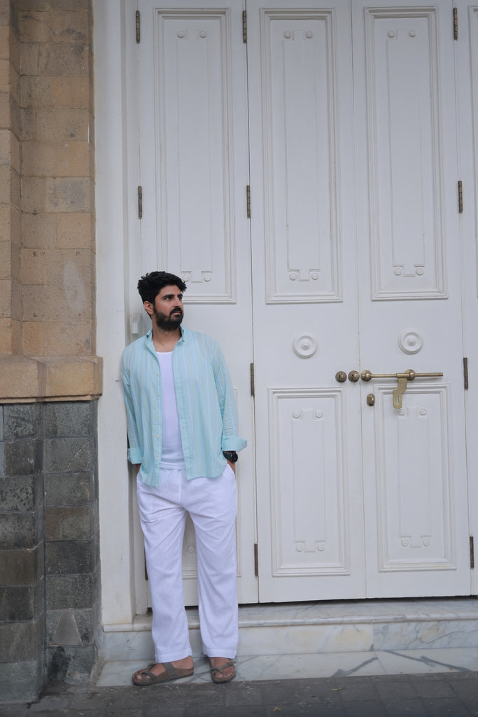 SkyBlue Stripe Shirt