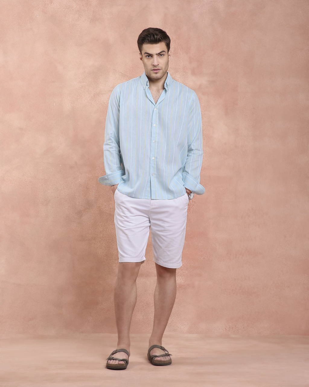 SkyBlue Stripe Shirt
