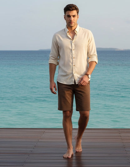 Butter Yellow Linen Shirt