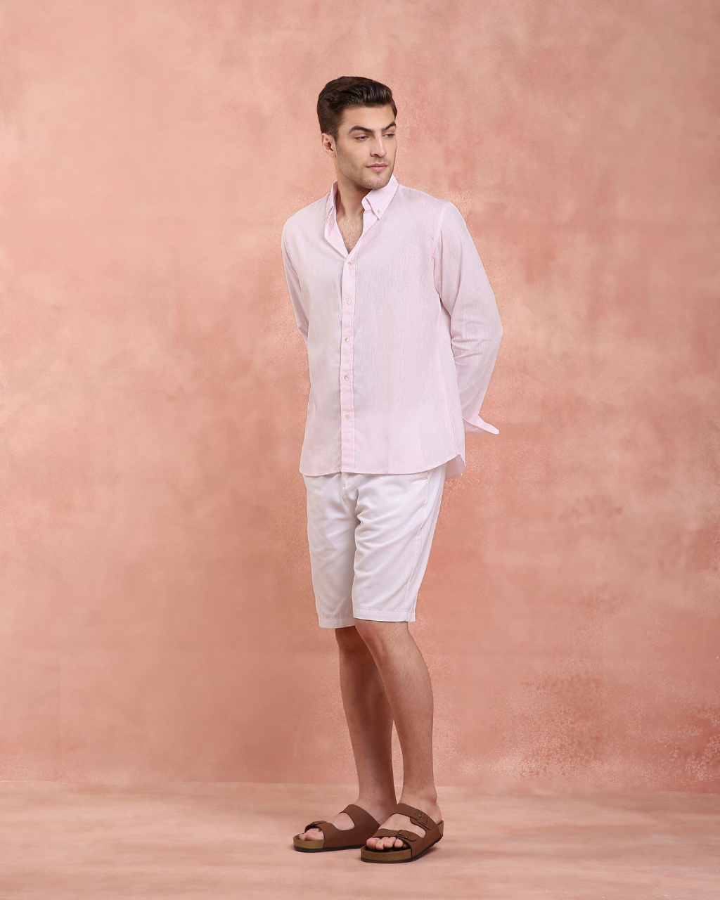 Pink Linen Shirt