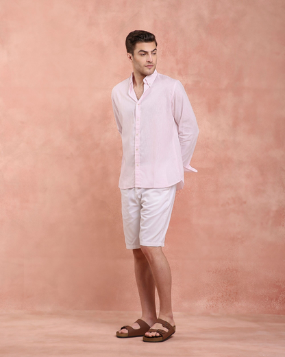 Pink Linen Shirt