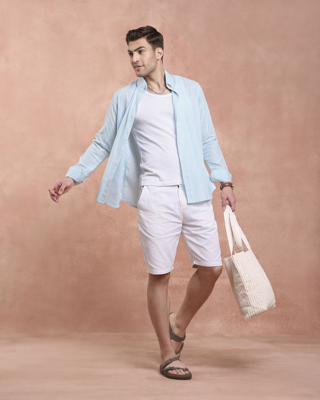 SkyBlue Stripe Shirt
