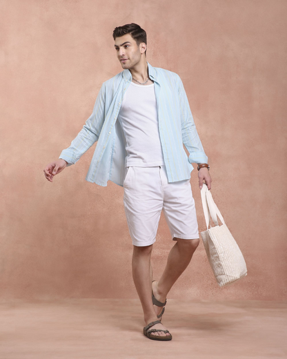 SkyBlue Stripe Shirt