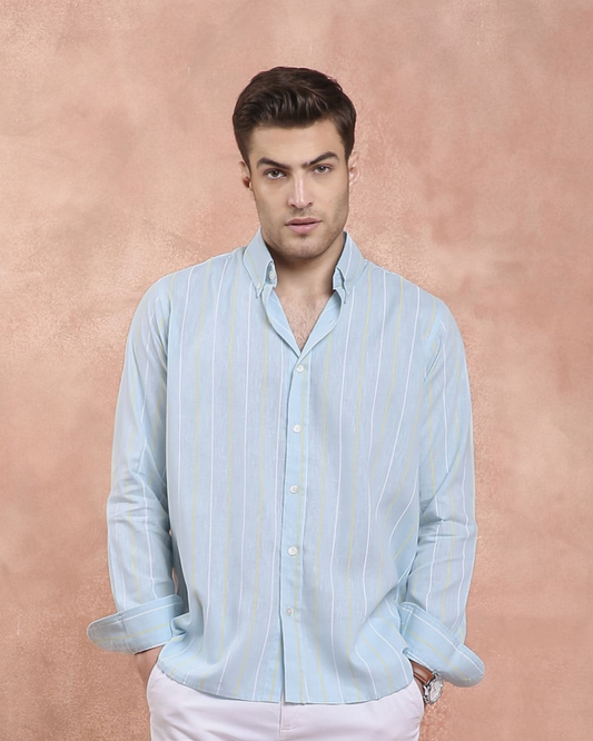 SkyBlue Stripe Shirt