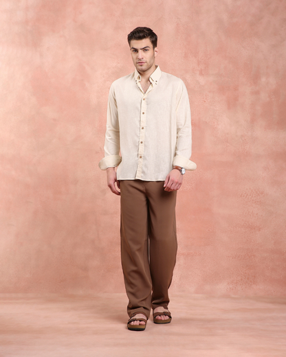 Butter Yellow Linen Shirt